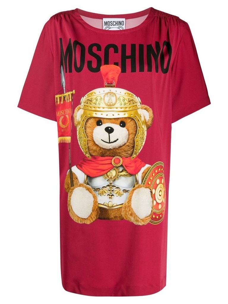 Moschino Teddy Bear T-shirt dress - Red