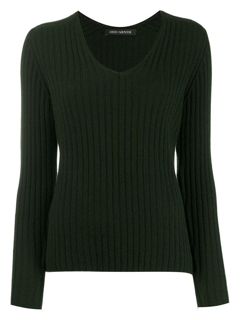 Iris Von Arnim long-sleeve fitted sweater - Green