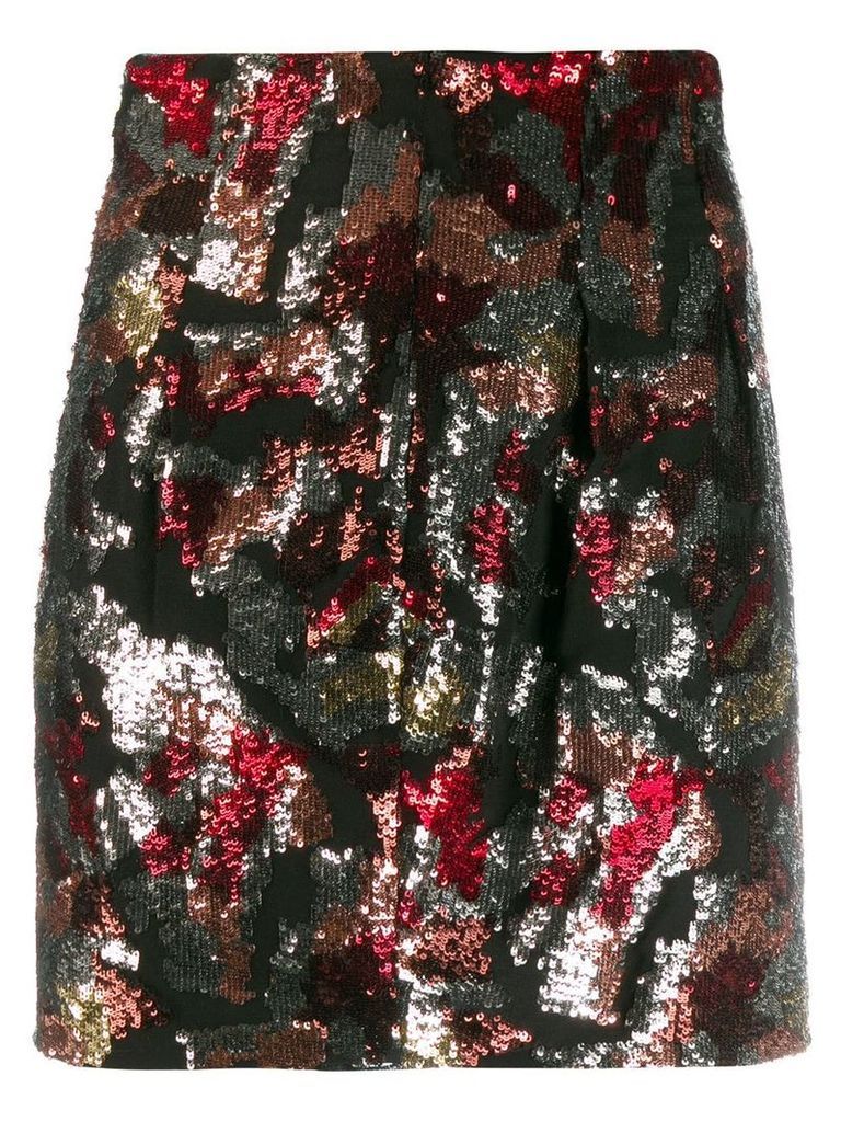 IRO Liv sequinned skirt - Red