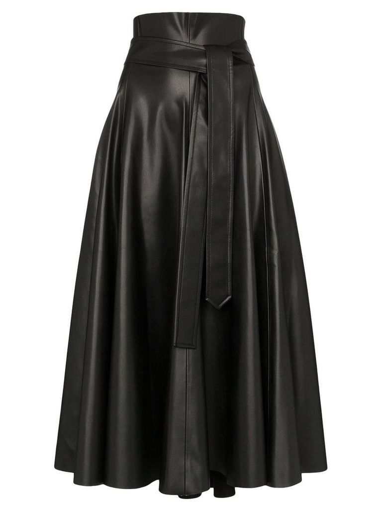 Anouki flared midi skirt - Black