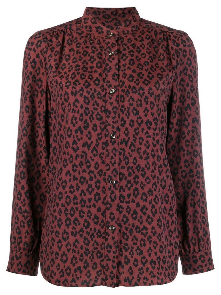A.P.C. leopard print blouse - Brown