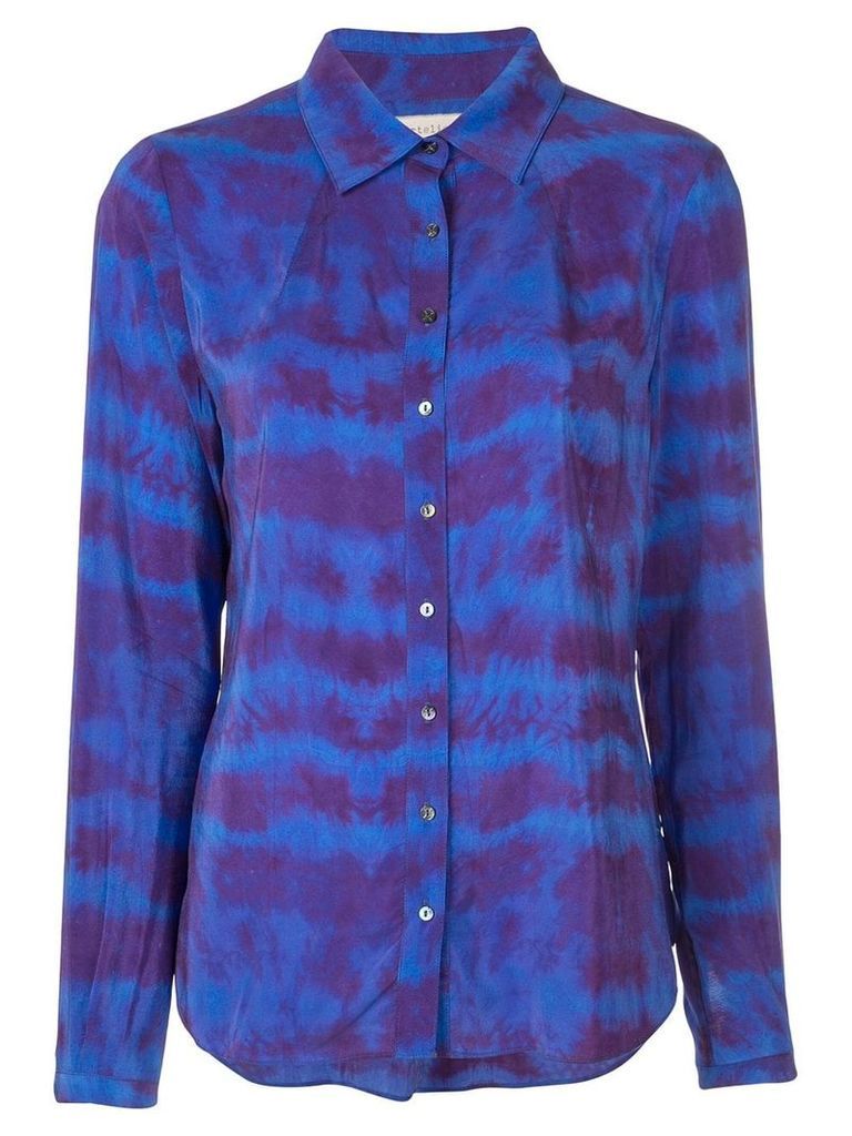 Nicole Miller tie-dye blouse - Blue