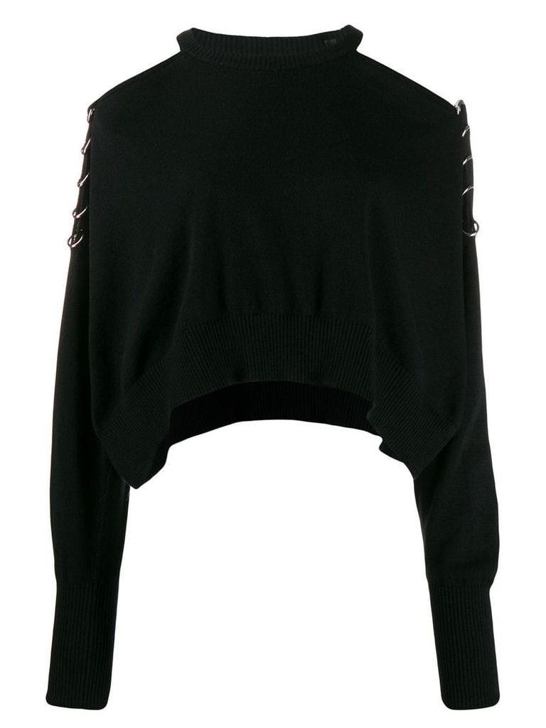 Diesel cold-shoulder sweater - Black
