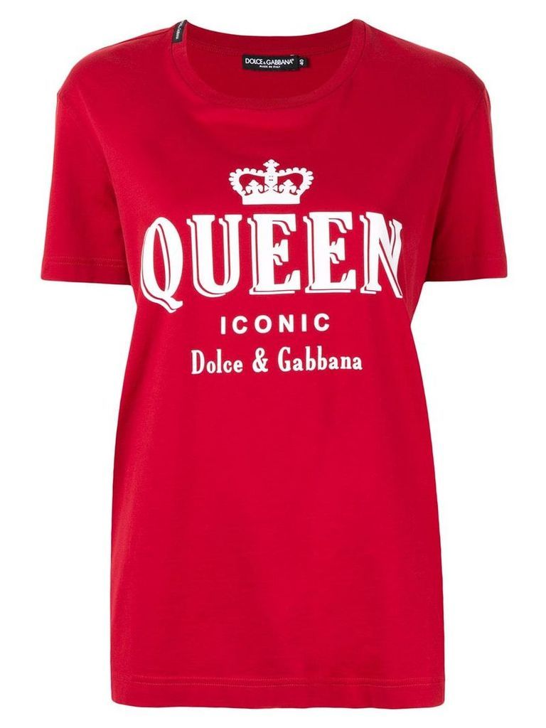 Dolce & Gabbana Iconic Queen print T-shirt - Red