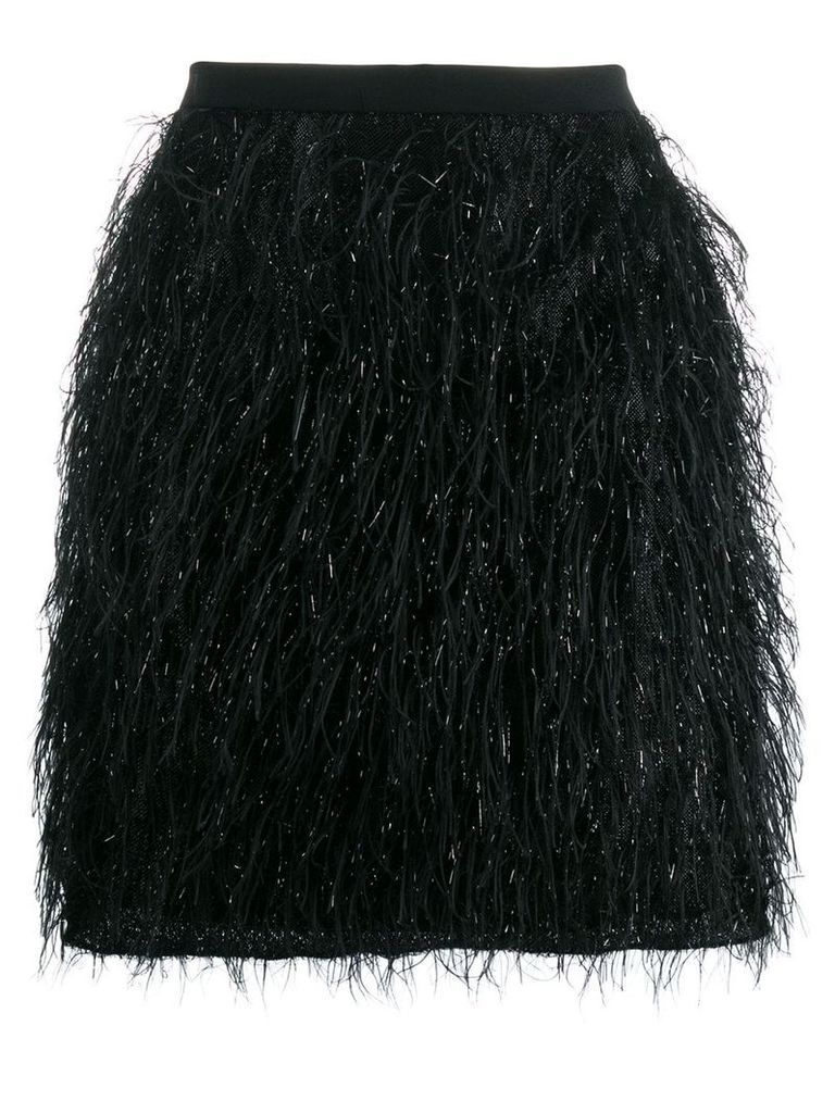 Federica Tosi fringed mini skirt - Black