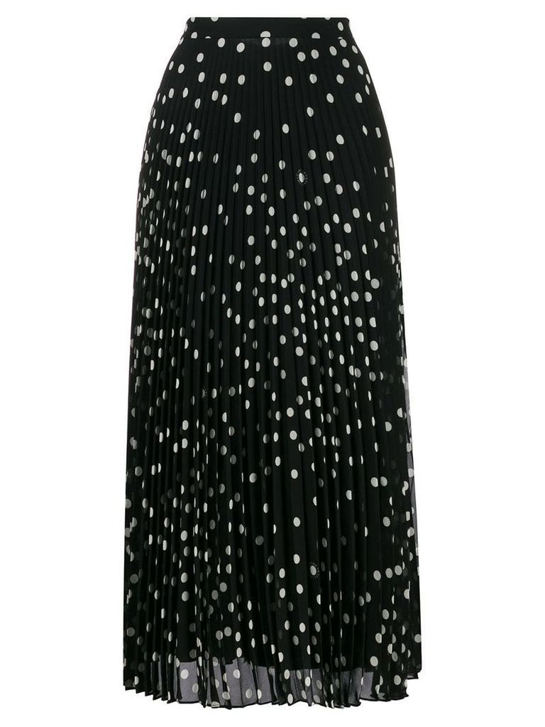 Stella McCartney Alpha pleated polka-dot skirt - Black