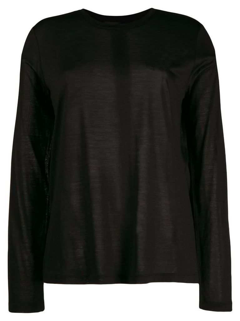 Tom Ford long sleeve knitted top - Black