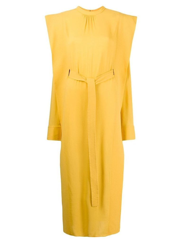Stella McCartney shoulder panel dress - Yellow