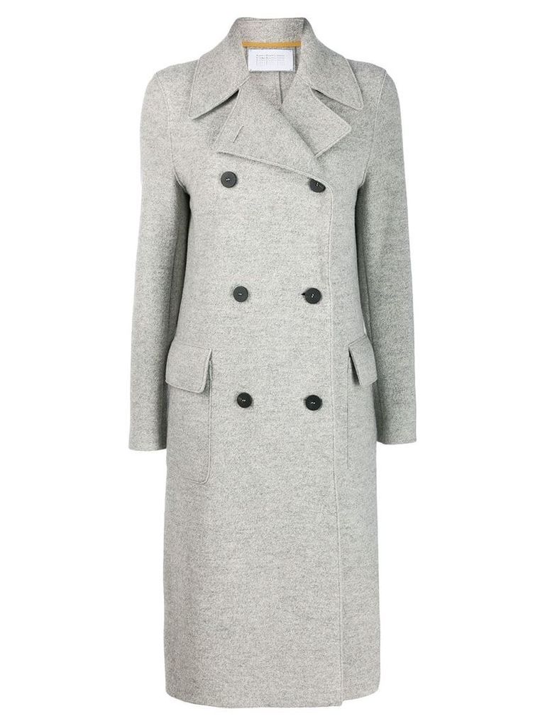 Harris Wharf London classic double-breasted coat - Grey