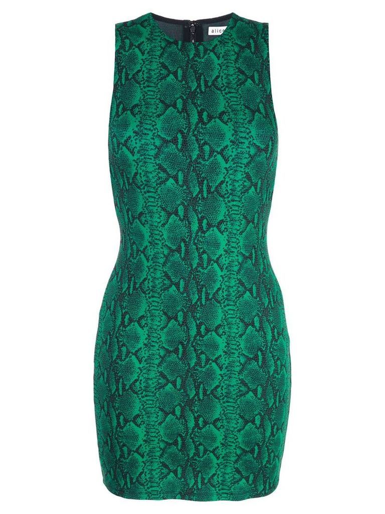 Alice+Olivia snake print dress - Green