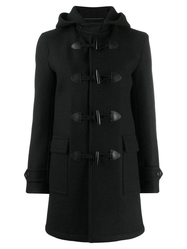 Saint Laurent trenca duffle coat - Black