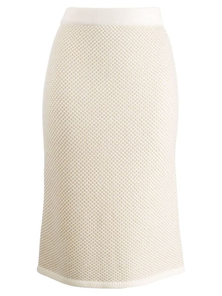 N.Peal slim-fit pencil skirt - NEUTRALS