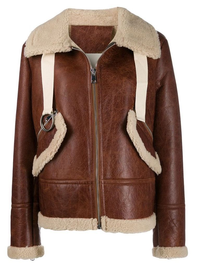 Liska shearling lined jacket - Brown