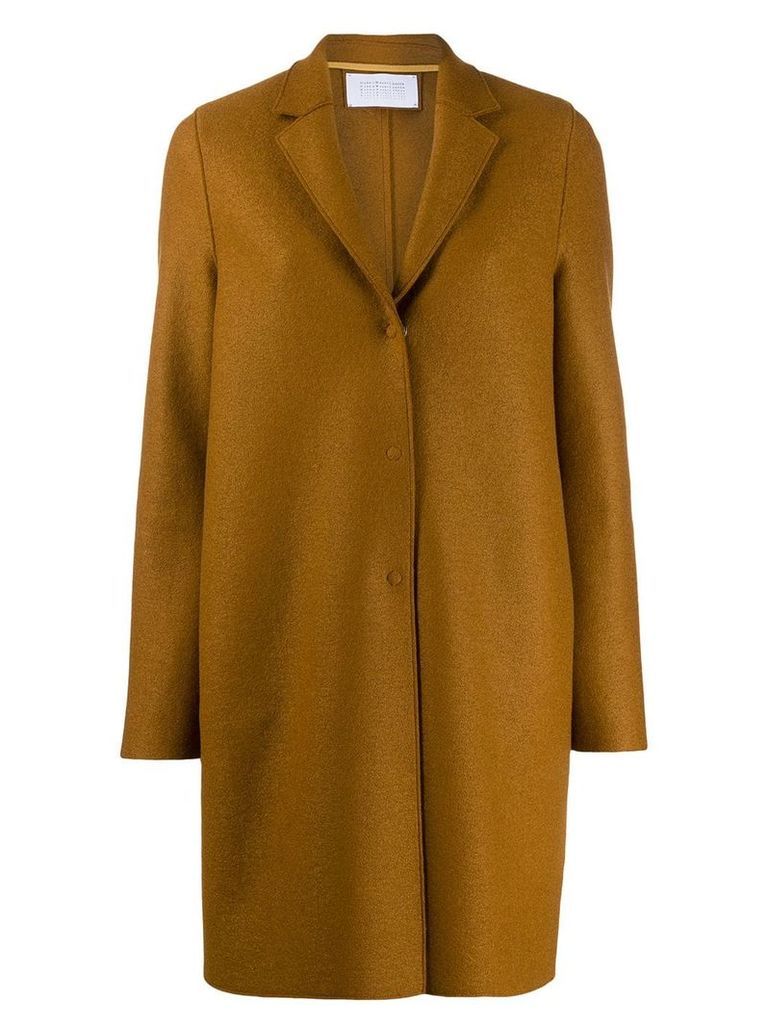 Harris Wharf London single-breasted coat - Brown