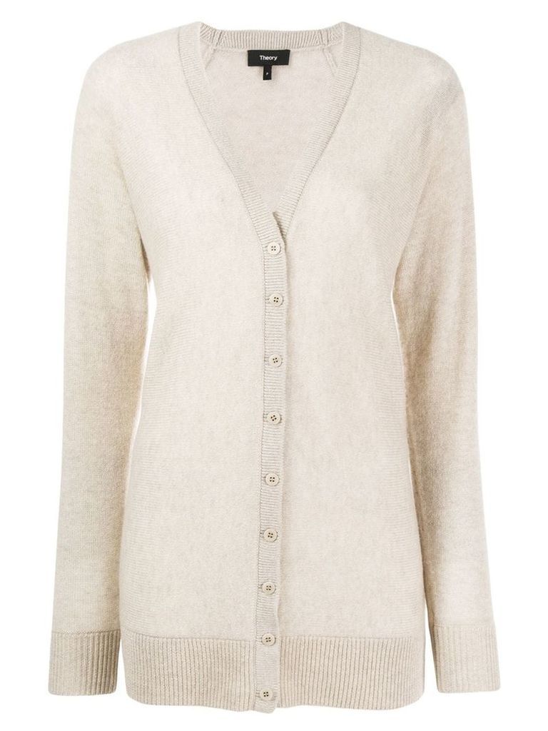 Theory knitted cashmere cardigan - NEUTRALS