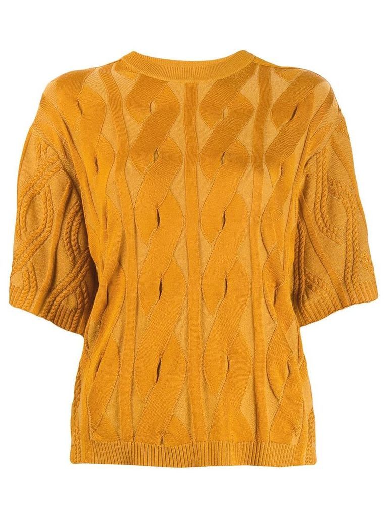 Chloé cable knit sweater - Yellow