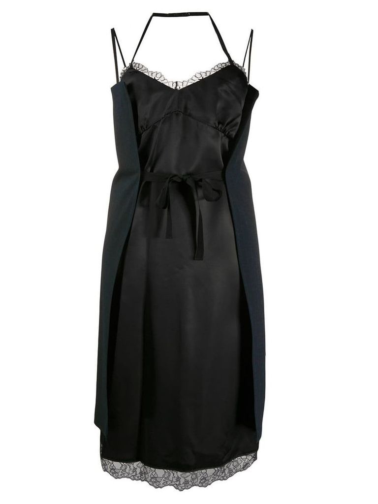 MM6 Maison Margiela wrap tie slip dress - Black