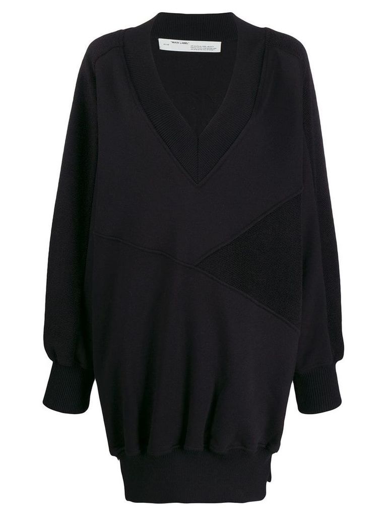 Off-White oversized knitted jumper - Black