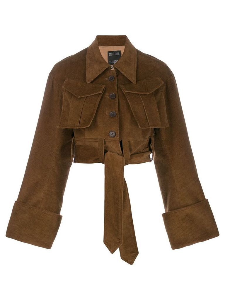 Rokh patch pocket jacket - Brown