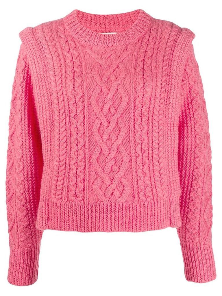 Isabel Marant Étoile cable knit sweater - PINK