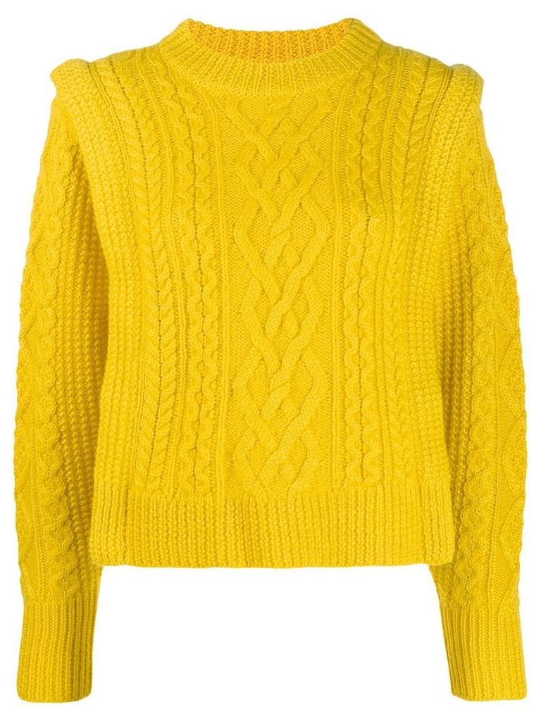 Isabel Marant Étoile cable knit jumper - Yellow