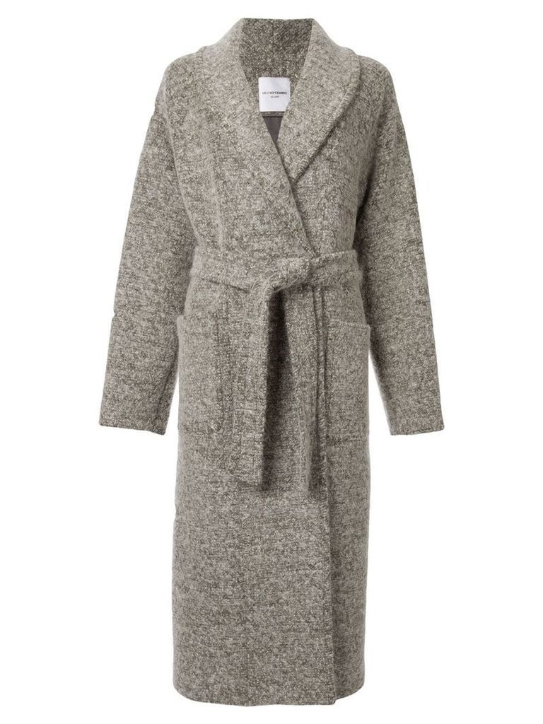 Le 17 Septembre shawl collar coat - Grey