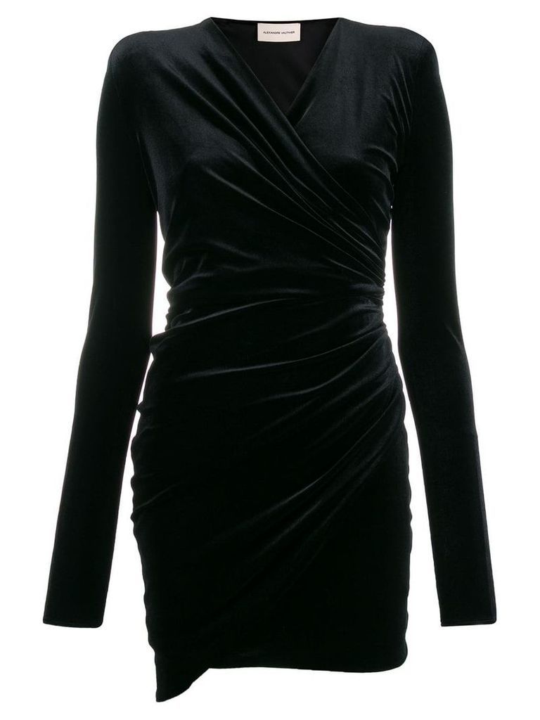 Alexandre Vauthier structured shoulder cocktail dress - Black