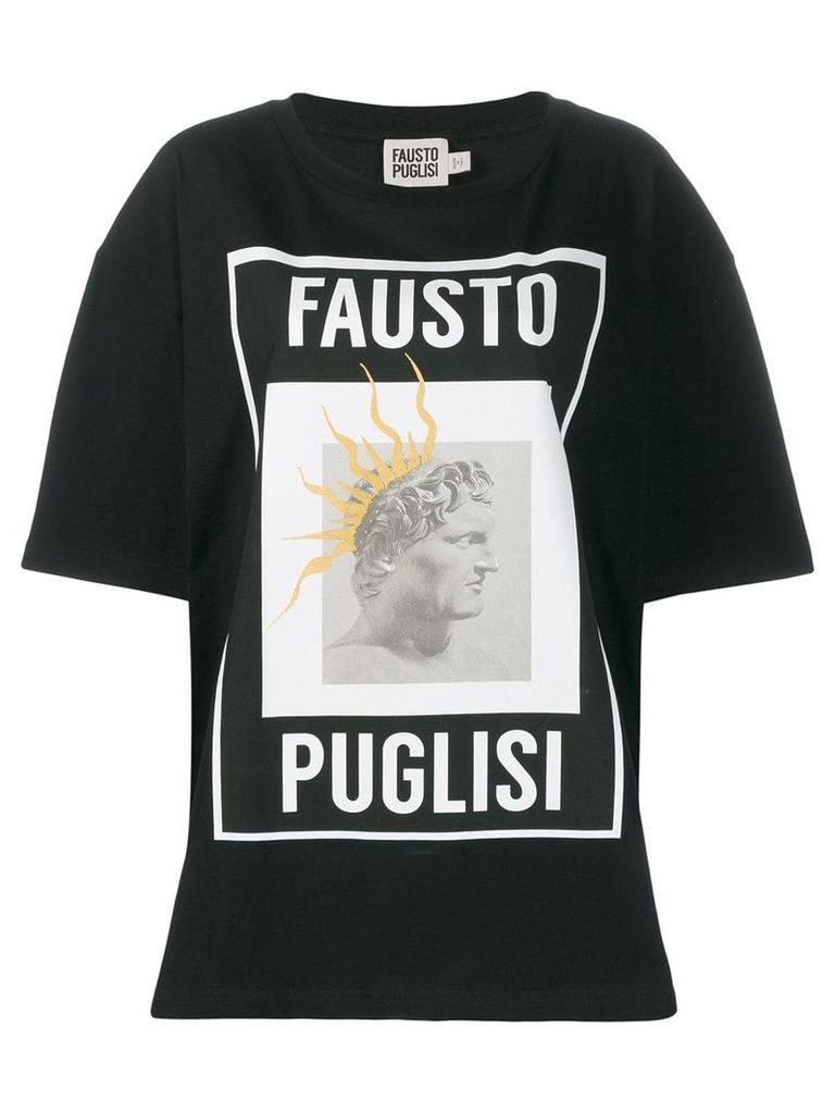 Fausto Puglisi oversized printed T-shirt - Black