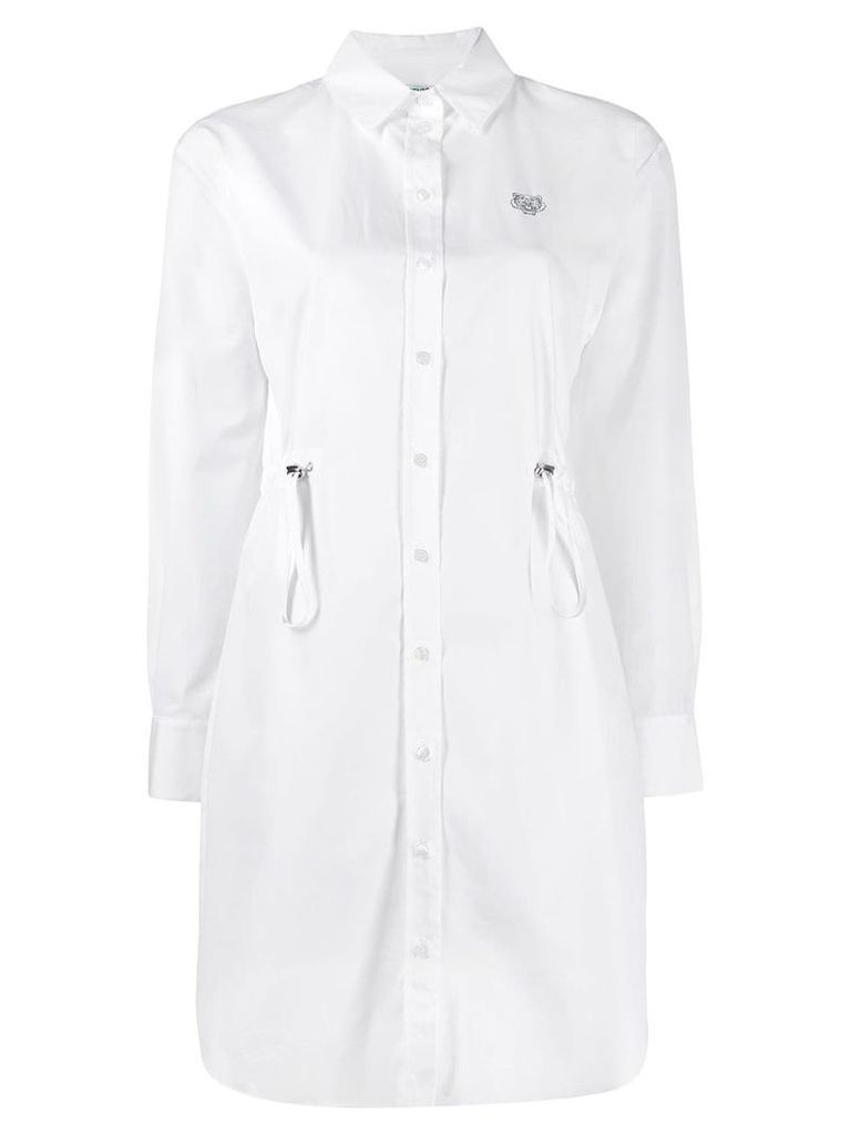 Kenzo Mini Tiger shirt dress - White