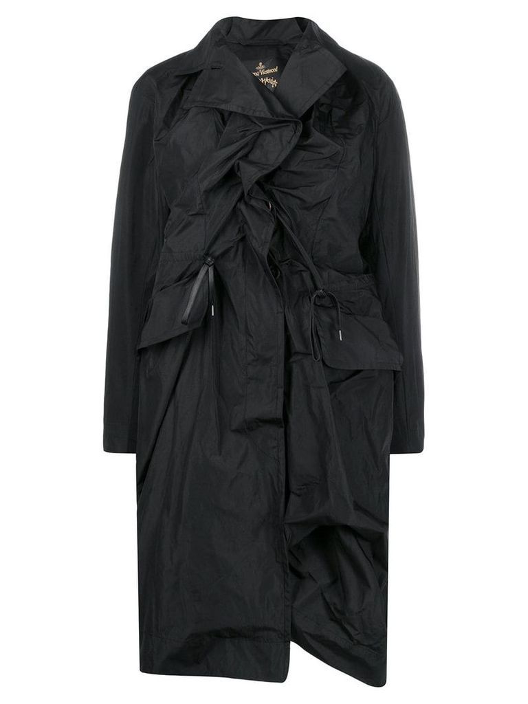 Vivienne Westwood Anglomania ruched front coat - Black