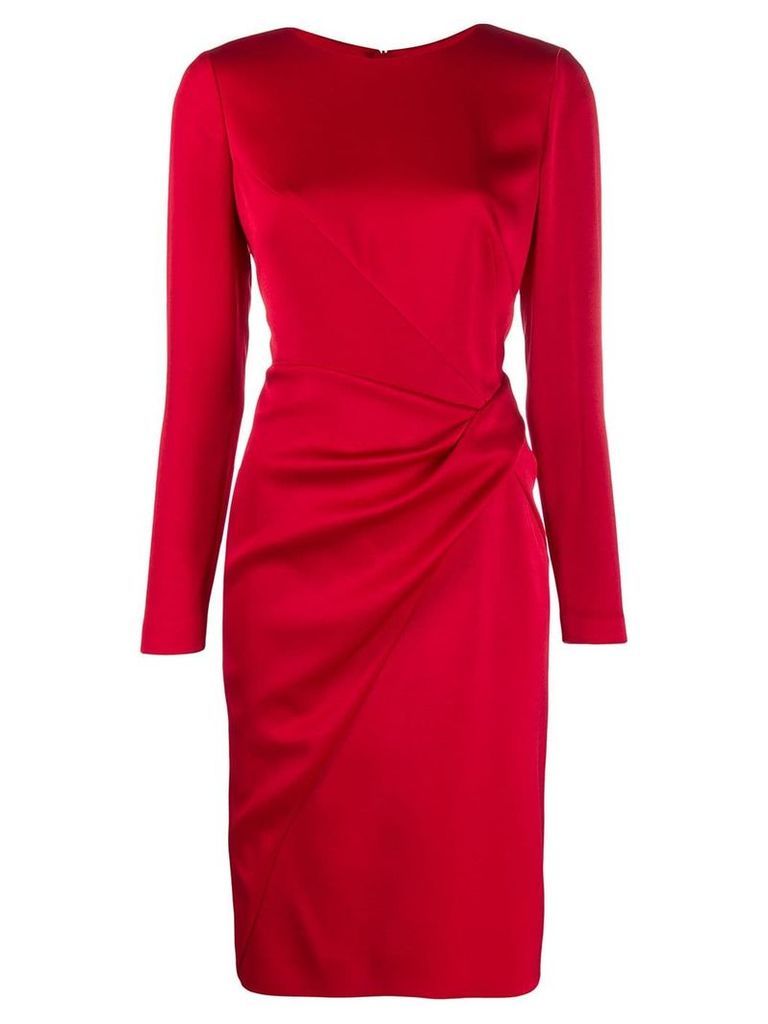 Paule Ka ruched detail dress - Red