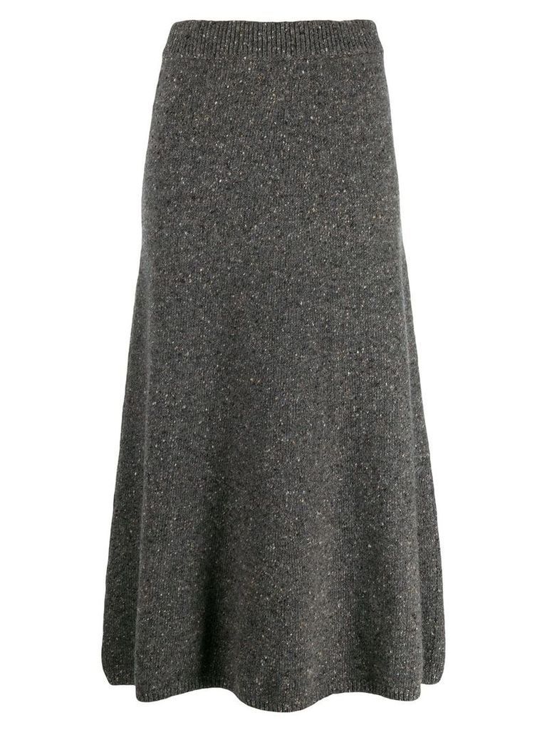 Joseph straight tweed knitted skirt - Grey