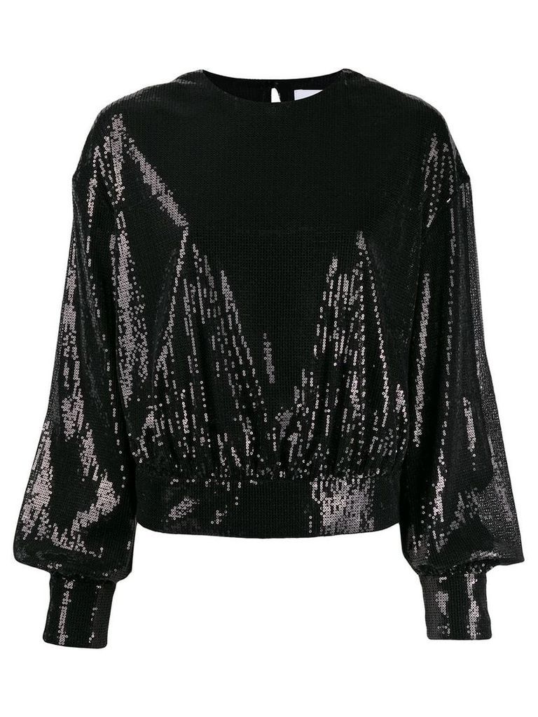 MSGM sequins embellishment knitted sweater - Black