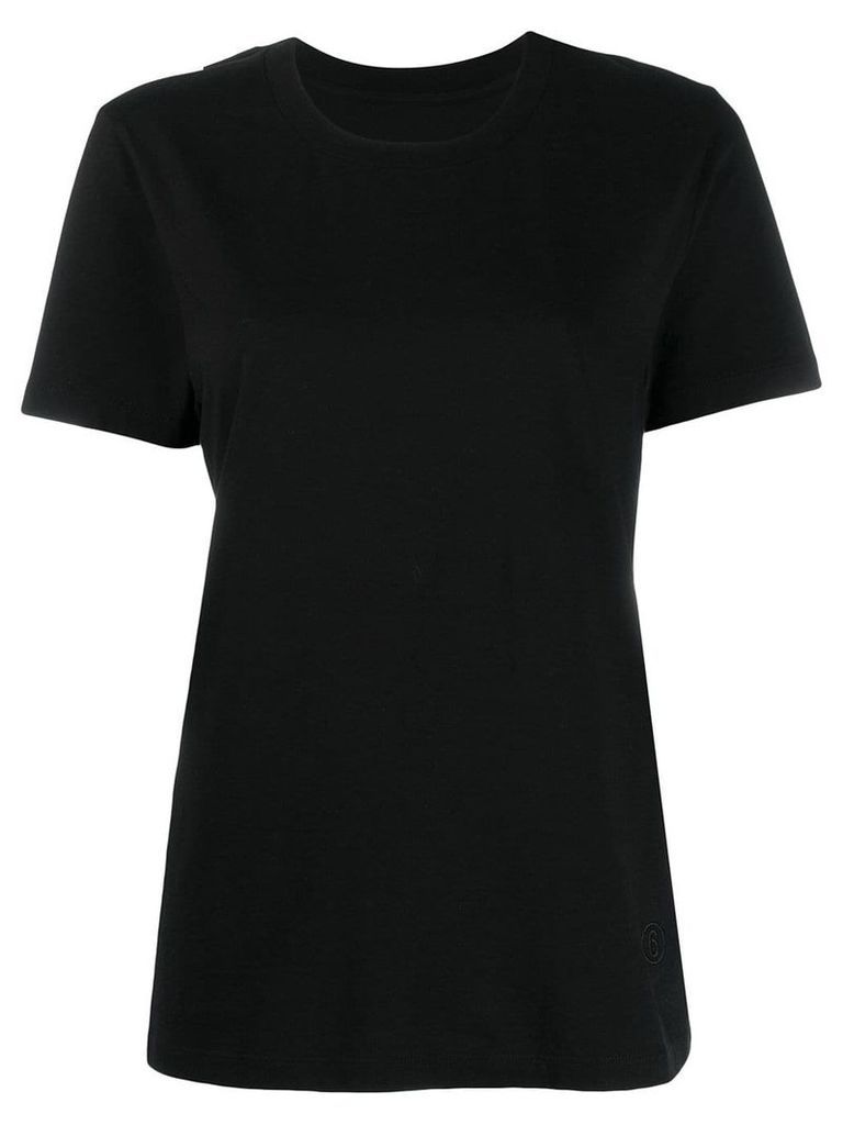 Mm6 Maison Margiela basic jersey T-shirt - Black
