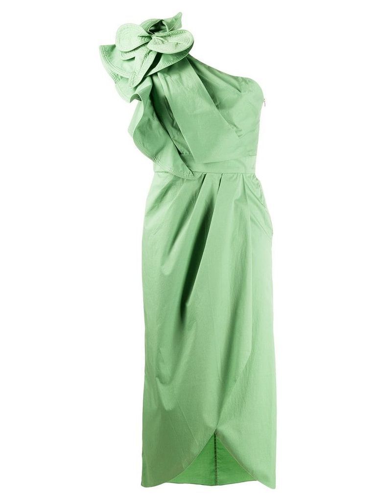 Johanna Ortiz Persian Opulence one-shoulder dress - Green