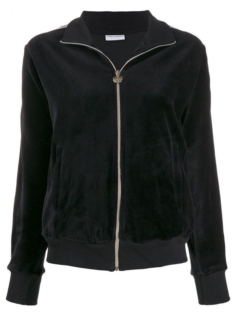Chiara Ferragni plain zipped jacket - Black
