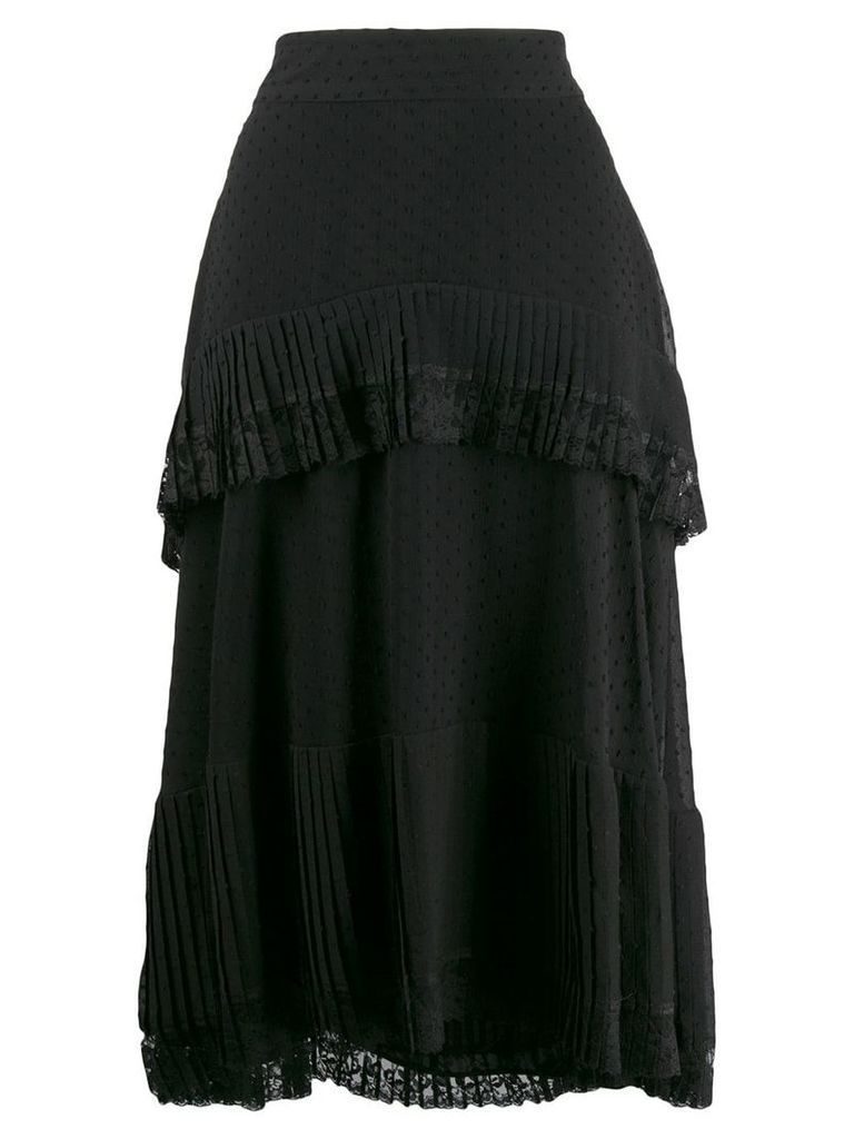 Zimmermann lace trim skirt - Black