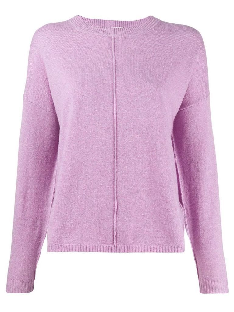 Allude loose-fit crew neck jumper - PINK