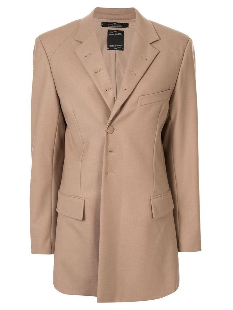 Rokh straight-fit tailored blazer - Brown