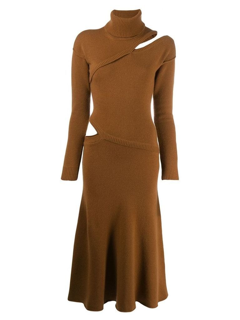 Each X Other asymmetric sweater dress - Brown