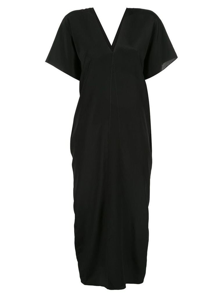 Voz short-sleeve midi dress - Black