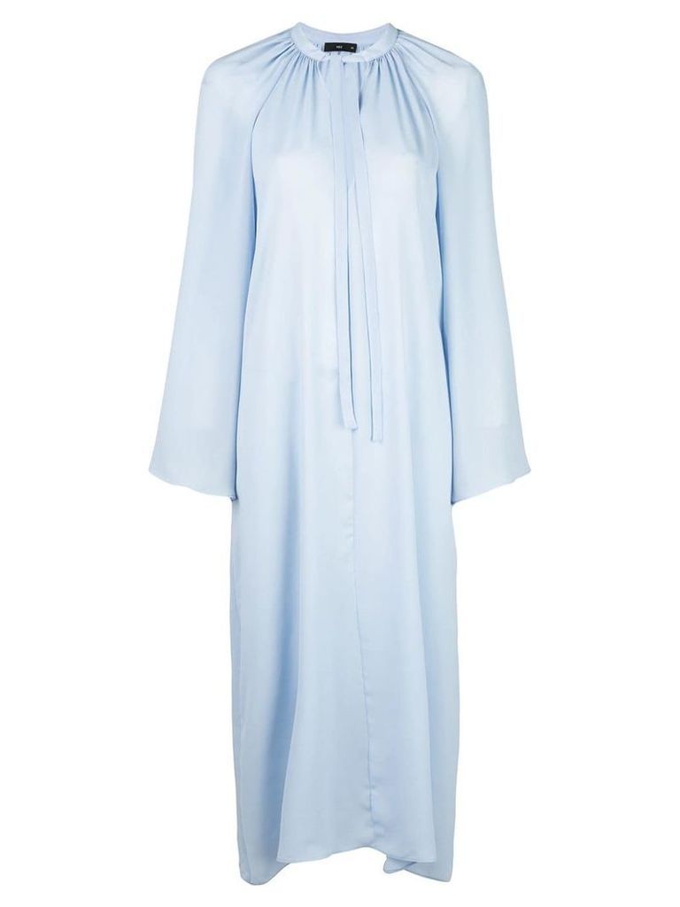 Voz long-sleeve flared dress - Blue