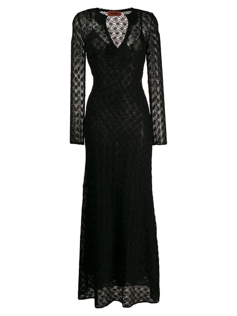 Missoni long-sleeve maxi dress - Black