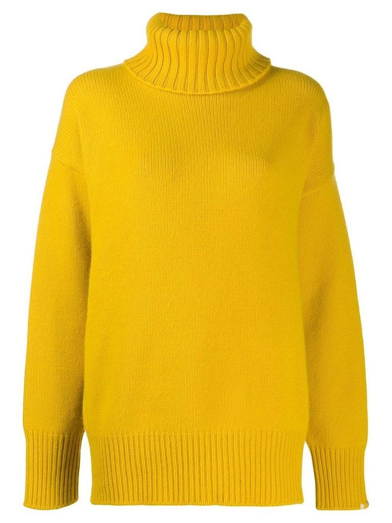 Extreme Cashmere Nº20 oversized roll neck jumper - Yellow