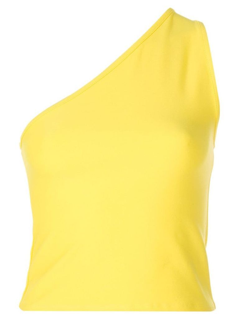 Callipygian one-shoulder slim top - Yellow