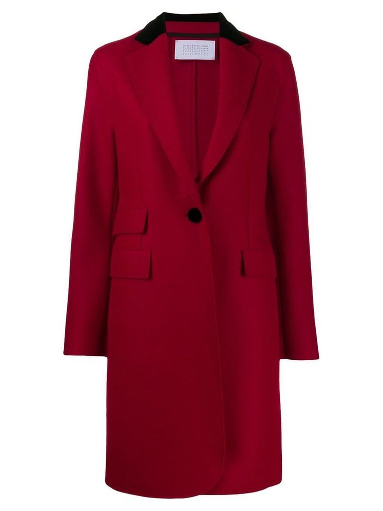 Harris Wharf London single breasted coat - Red