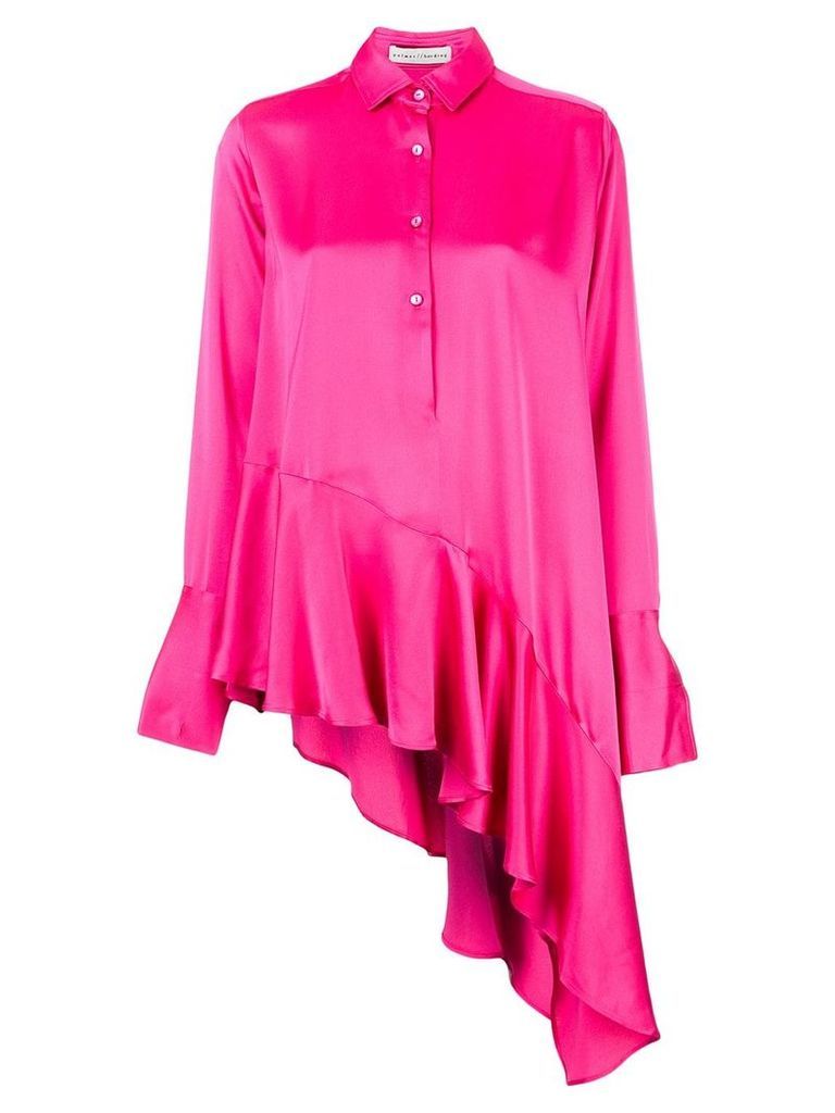 Palmer / Harding asymmetric ruffled blouse - PINK