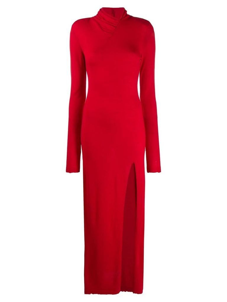 UNRAVEL PROJECT long knitted dress - Red