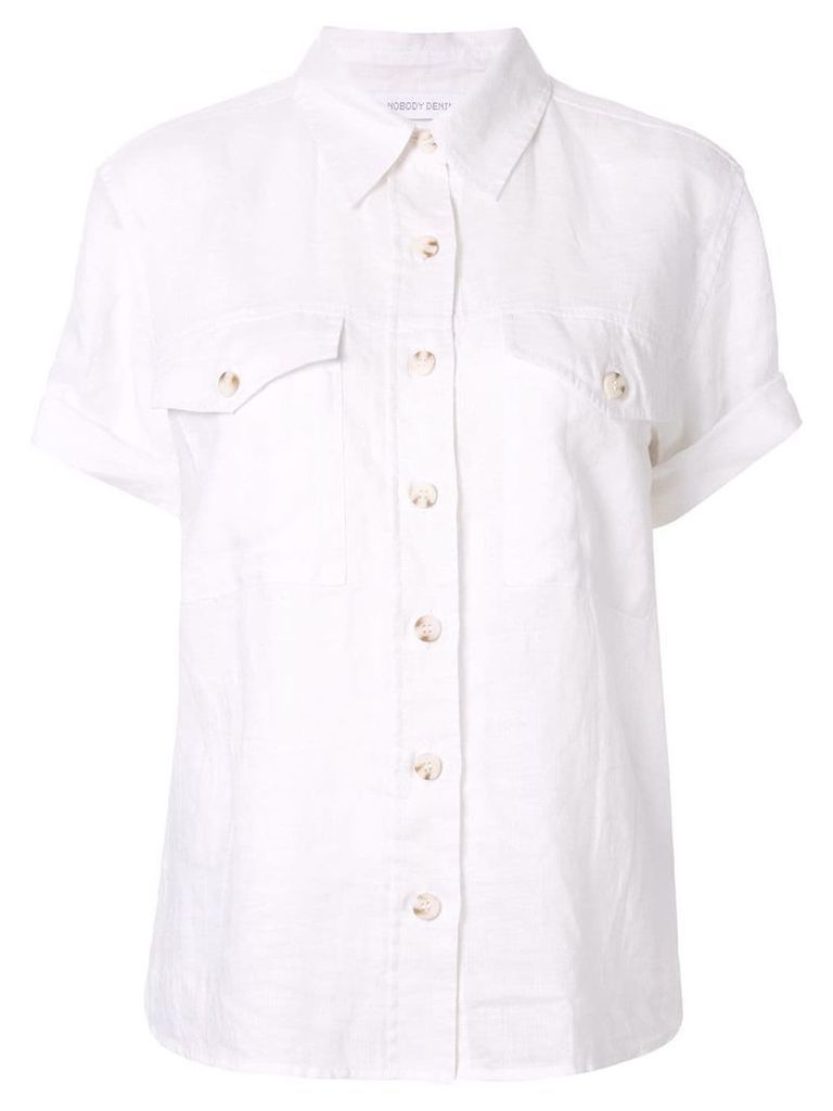 Nobody Denim Upstate short-sleeved shirt - White