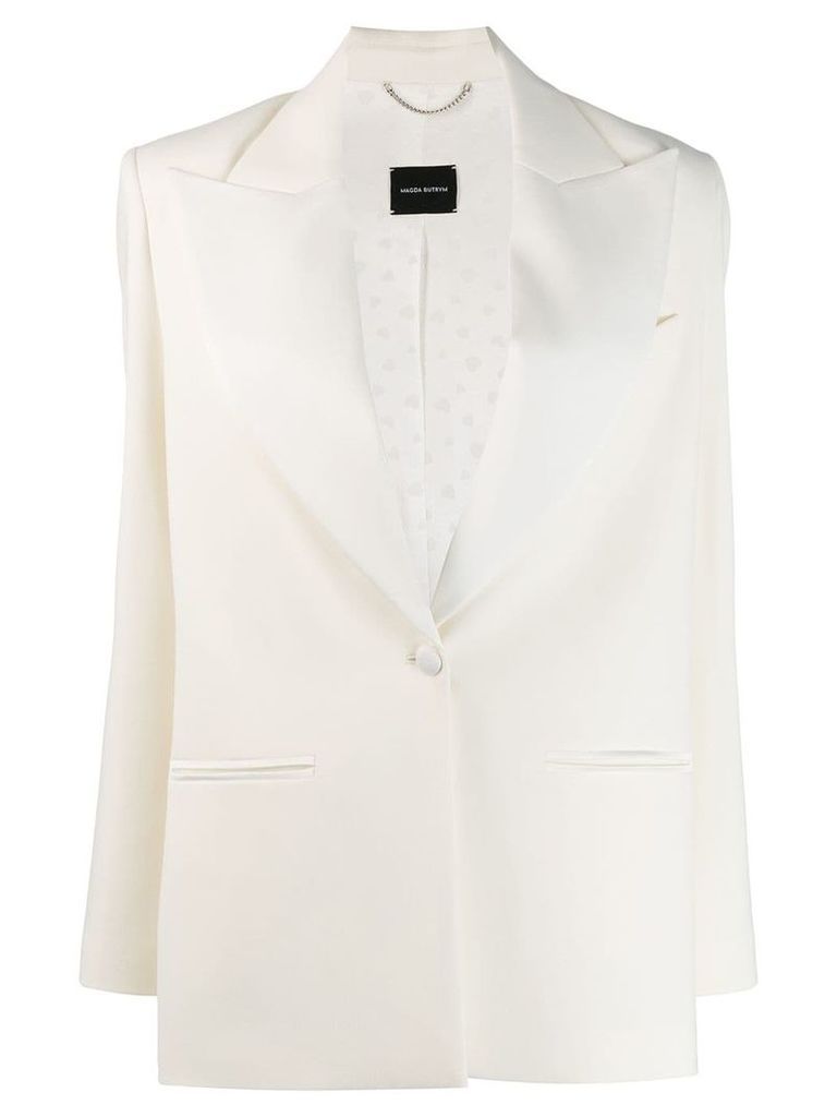 Magda Butrym structured wool blazer - White